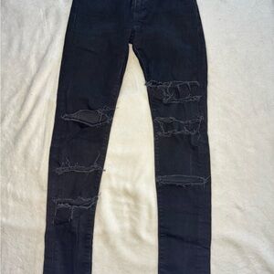 Levi’s Black Distressed Skinny Jeans